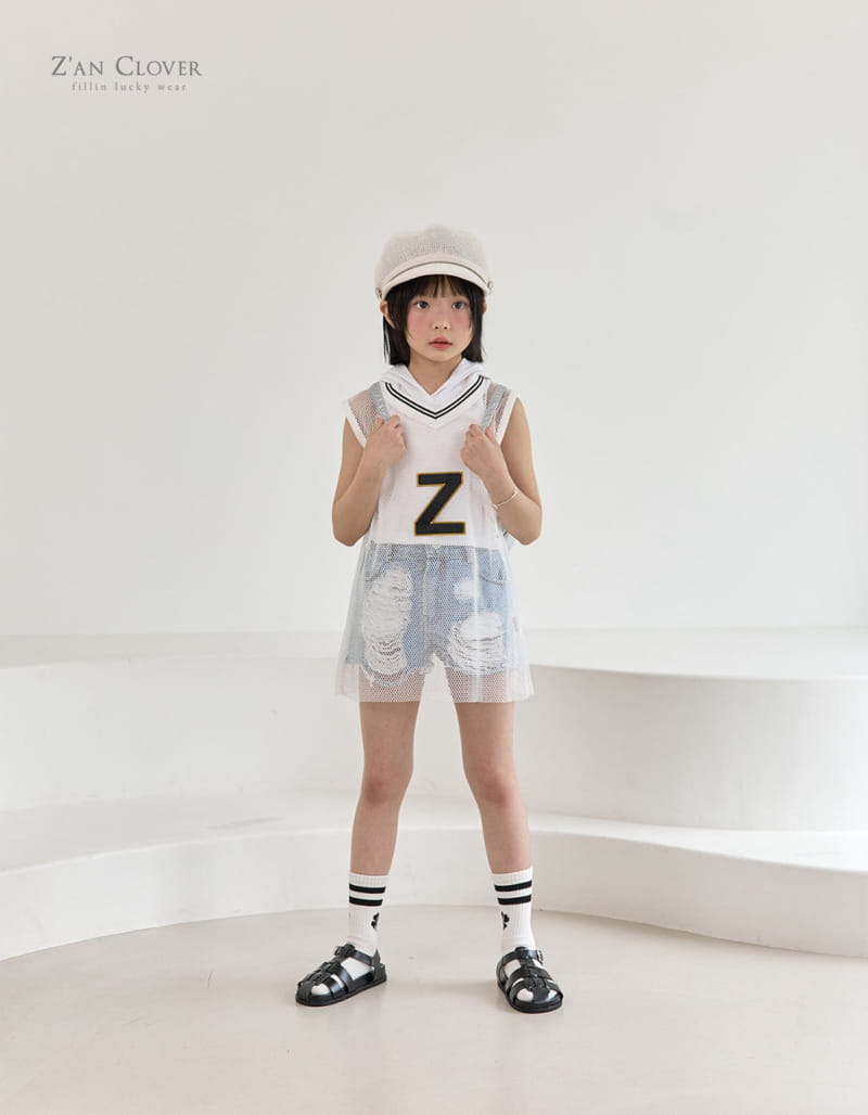 Zan Clover - Korean Children Fashion - #todddlerfashion - Z Mesh Sleeveless Tee - 3