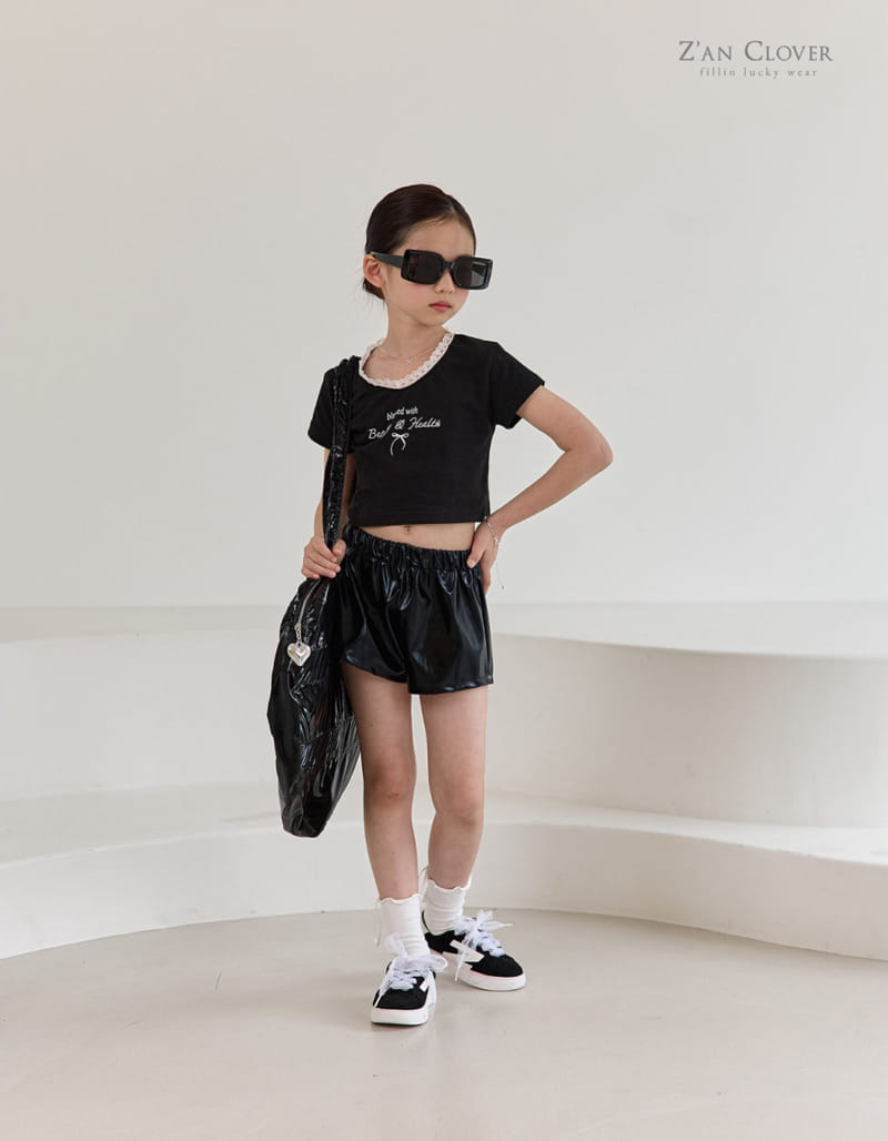 Zan Clover - Korean Children Fashion - #toddlerclothing - Bless V Short Tee - 10