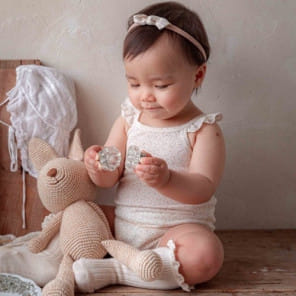 1 Gram - Korean Baby Fashion - #babyootd - Ludi Lace Body Suit