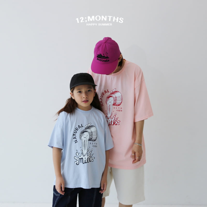 12 Month - Korean Children Fashion - #fashionkids - Milk Tee with Mom - 9