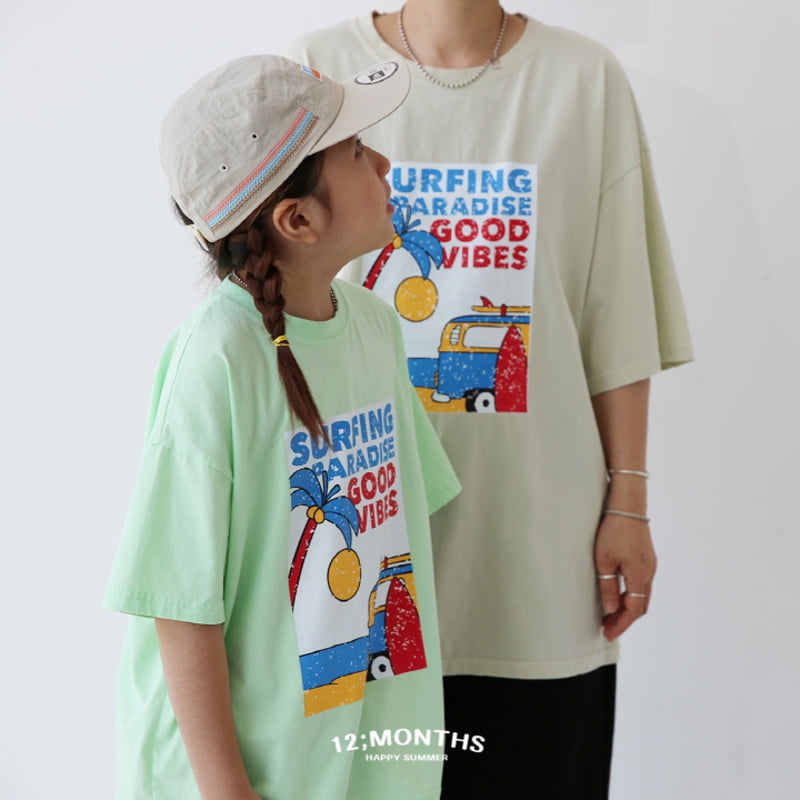 12 Month - Korean Children Fashion - #kidsstore - Surfing Car Tee with Mom - 8