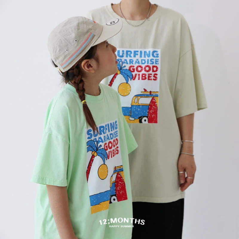 12 Month - Korean Children Fashion - #stylishchildhood - Surfing Car Tee with Mom