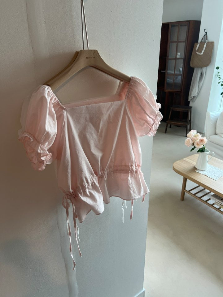 Afarrier - Korean Women Fashion - #momslook - Frill Ribbon Blouse - 7