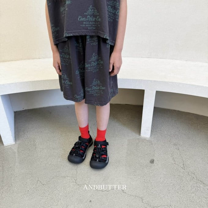 Andbutter - Korean Children Fashion - #childrensboutique - Lettering Pants