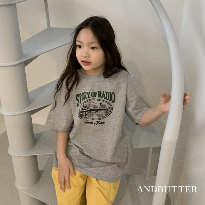 Andbutter - Korean Children Fashion - #kidsshorts - Radio Tee