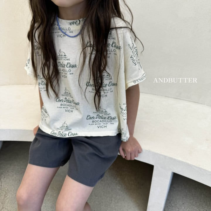 Andbutter - Korean Children Fashion - #littlefashionista - Lettering Tee - 10