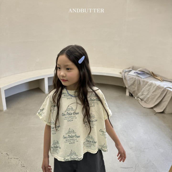 Andbutter - Korean Children Fashion - #magicofchildhood - Lettering Tee - 11