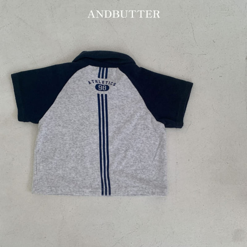 Andbutter - Korean Children Fashion - #toddlerclothing - Terry Collar Tee - 9