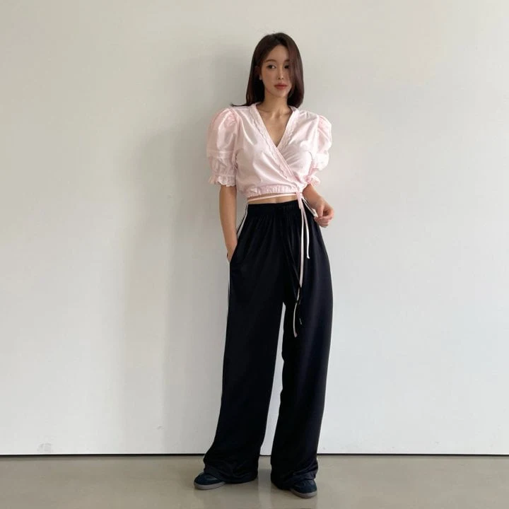 Another Avenue - Korean Women Fashion - #womensfashion - Free Three Lines Pants - 11