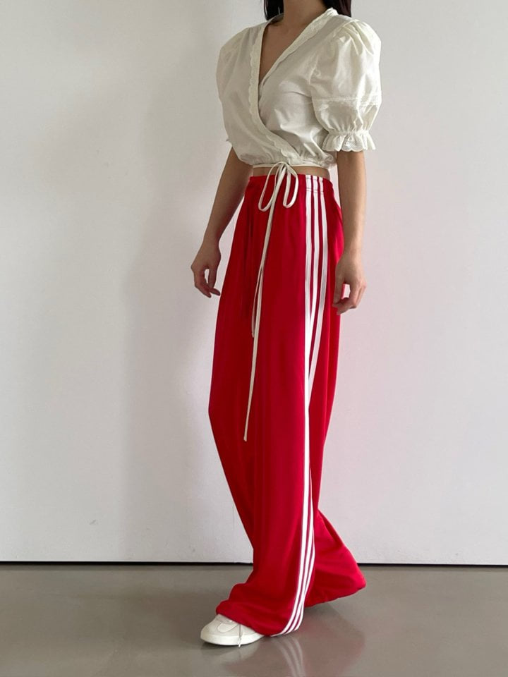 Another Avenue - Korean Women Fashion - #womensfashion - Free Three Lines Pants - 3