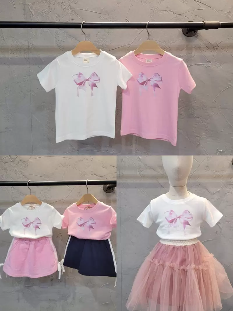 Atree - Korean Children Fashion - #Kfashion4kids - Double Ribbon Tee - 9