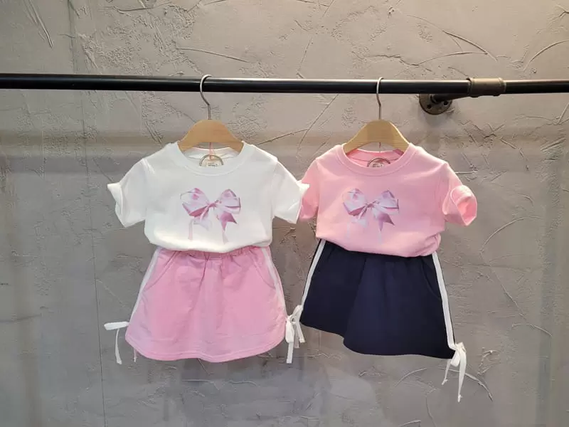 Atree - Korean Children Fashion - #designkidswear - Double Ribbon Tee - 3