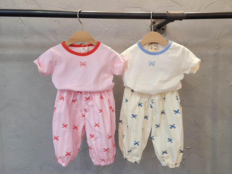 Atree - Korean Children Fashion - #discoveringself - Ribbon  Gojeangi Pants - 5