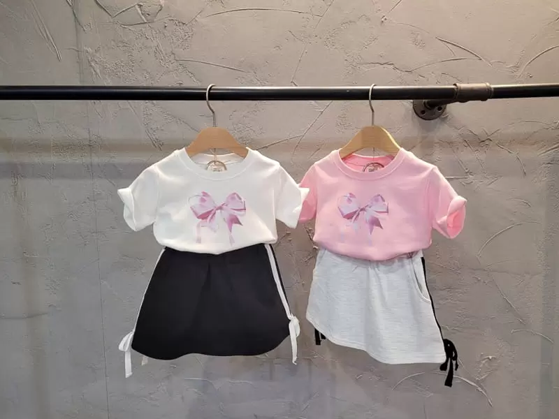 Atree - Korean Children Fashion - #designkidswear - Double Ribbon Tee - 4