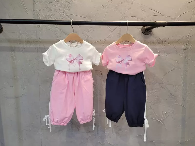 Atree - Korean Children Fashion - #fashionkids - Double Ribbon Tee - 5