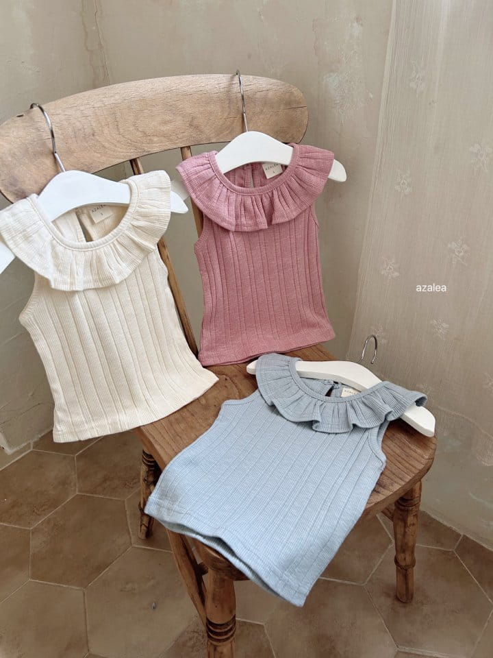 Azalea - Korean Children Fashion - #Kfashion4kids - Eyelet Sleeveless Tee - 7