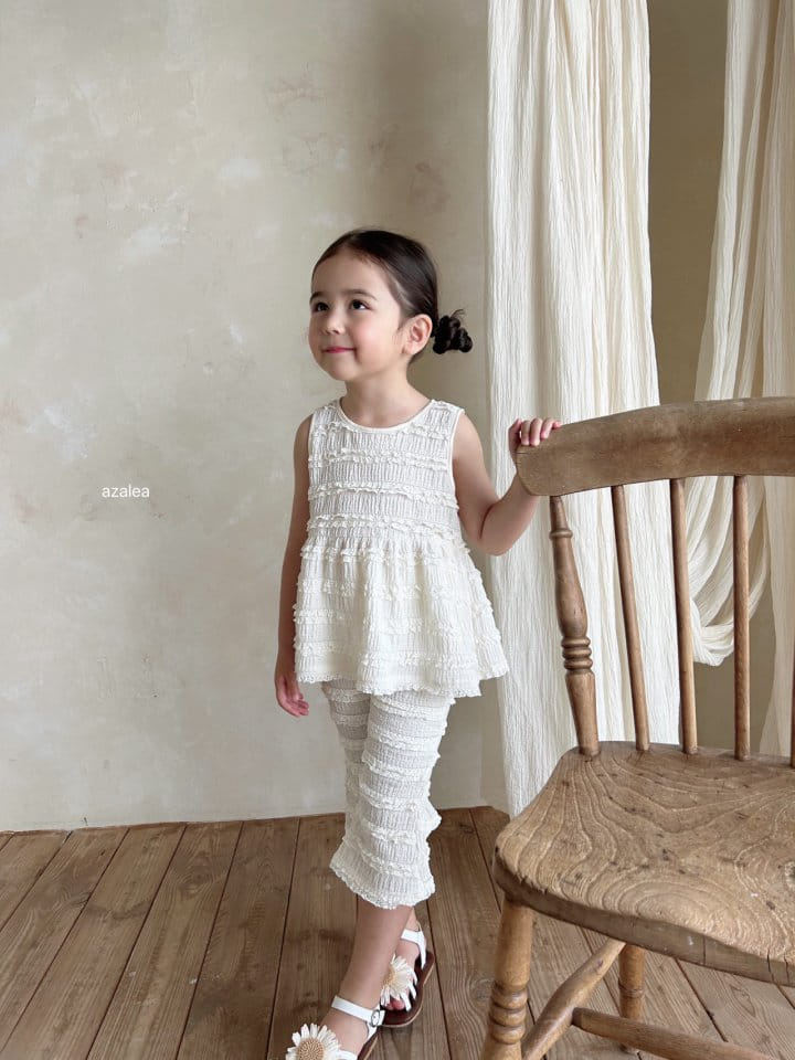 Azalea - Korean Children Fashion - #childofig - Lace Top Bottom Set - 5