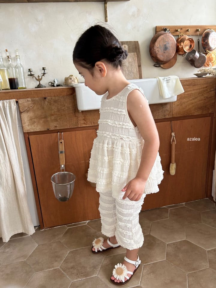 Azalea - Korean Children Fashion - #childrensboutique - Lace Top Bottom Set - 7