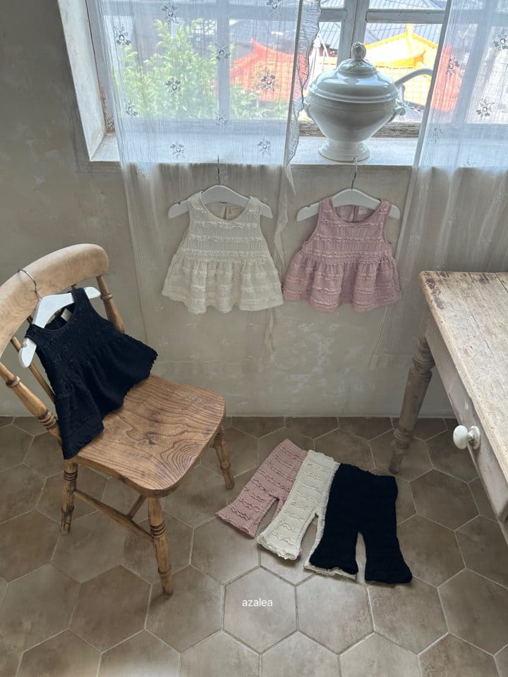 Azalea - Korean Children Fashion - #discoveringself - Lace Top Bottom Set - 9