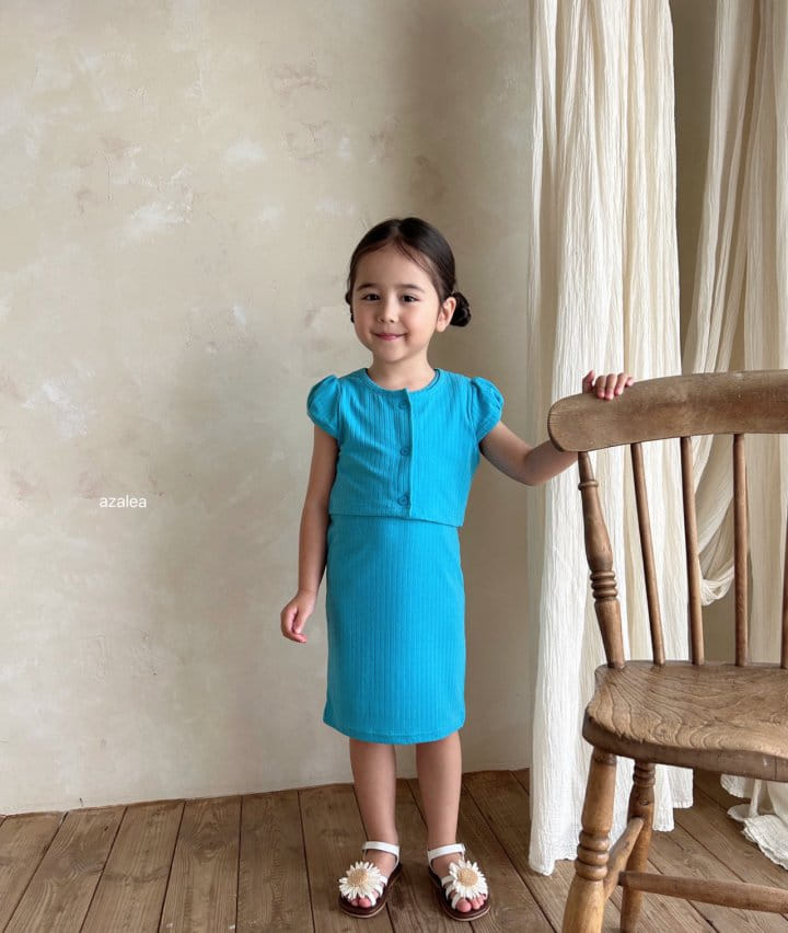 Azalea - Korean Children Fashion - #littlefashionista - Macaroon Top Bottom Set - 3