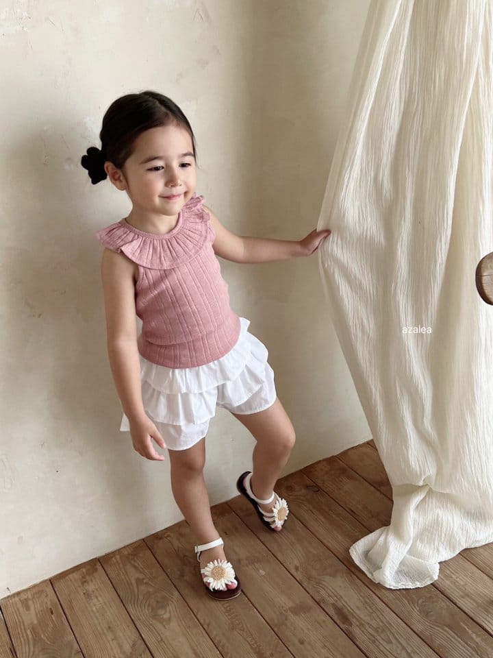 Azalea - Korean Children Fashion - #magicofchildhood - Eyelet Sleeveless Tee - 9