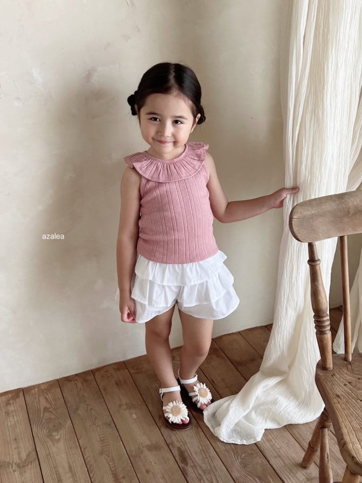 Azalea - Korean Children Fashion - #minifashionista - Eyelet Sleeveless Tee - 10