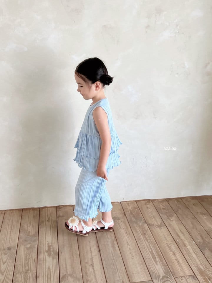 Azalea - Korean Children Fashion - #minifashionista - Pleats Kan Kan Top Bottom Set