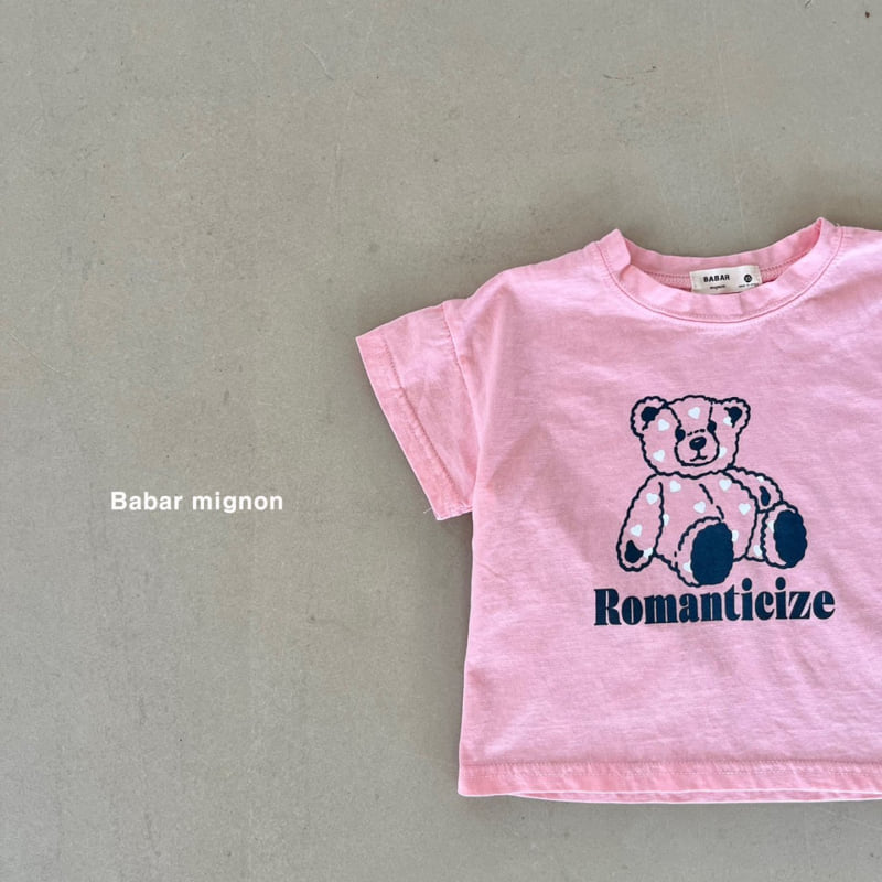 Babar Mignon - Korean Children Fashion - #Kfashion4kids - Bear Heart Tee - 11