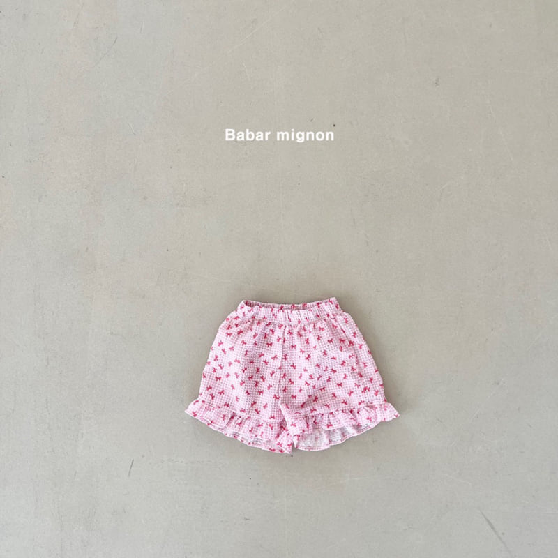 Babar Mignon - Korean Children Fashion - #Kfashion4kids - Check Ribbon Shorts - 5