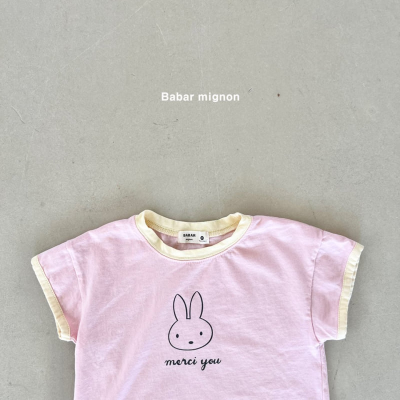 Babar Mignon - Korean Children Fashion - #childofig - Colored Rabbit Tee - 12