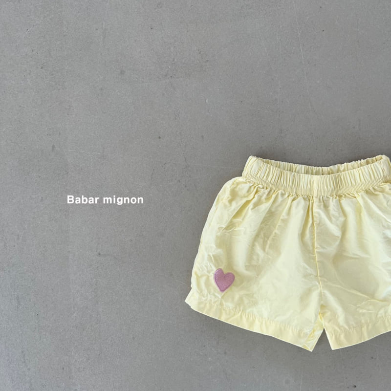 Babar Mignon - Korean Children Fashion - #childofig - Heart Embroidery Shorts - 7