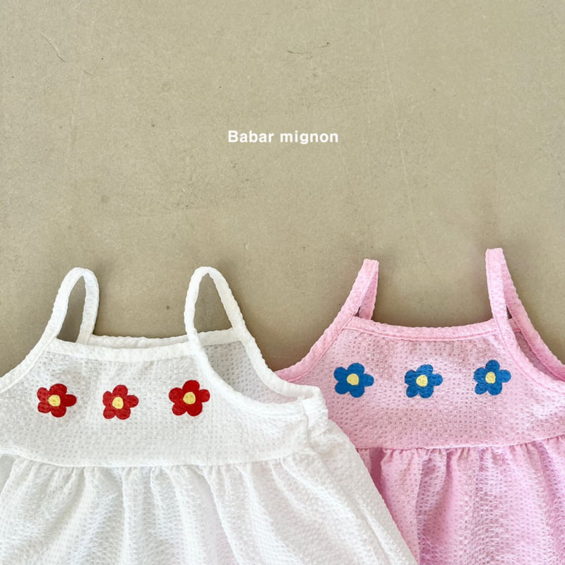 Babar Mignon - Korean Children Fashion - #prettylittlegirls - Flower Sleeveless Blouse - 4