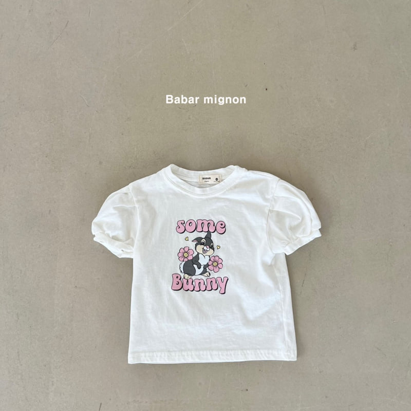 Babar Mignon - Korean Children Fashion - #childrensboutique - Bunny Puff Tee - 6