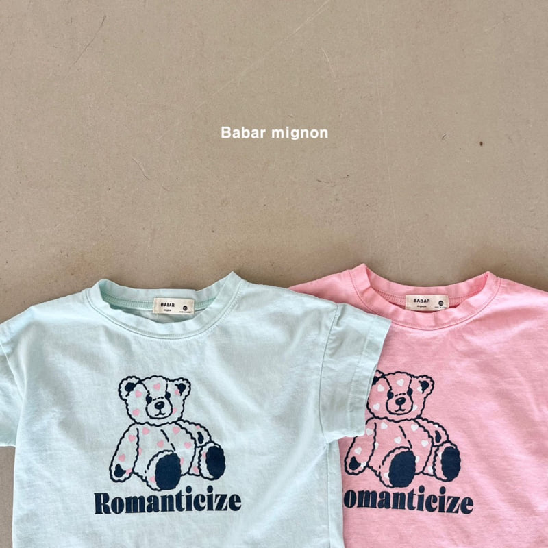 Babar Mignon - Korean Children Fashion - #childofig - Bear Heart Tee - 4