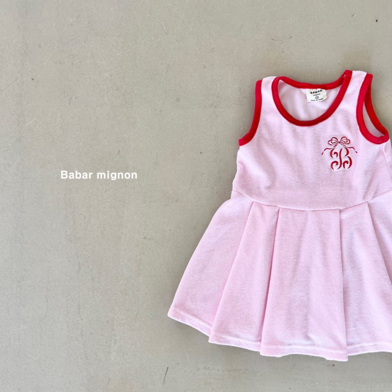 Babar Mignon - Korean Children Fashion - #childrensboutique - Embroidery Sleeveless One-piece - 11