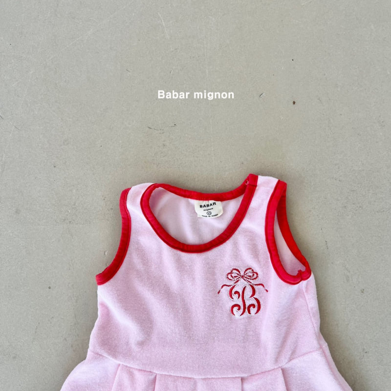 Babar Mignon - Korean Children Fashion - #designkidswear - Embroidery Sleeveless One-piece - 12