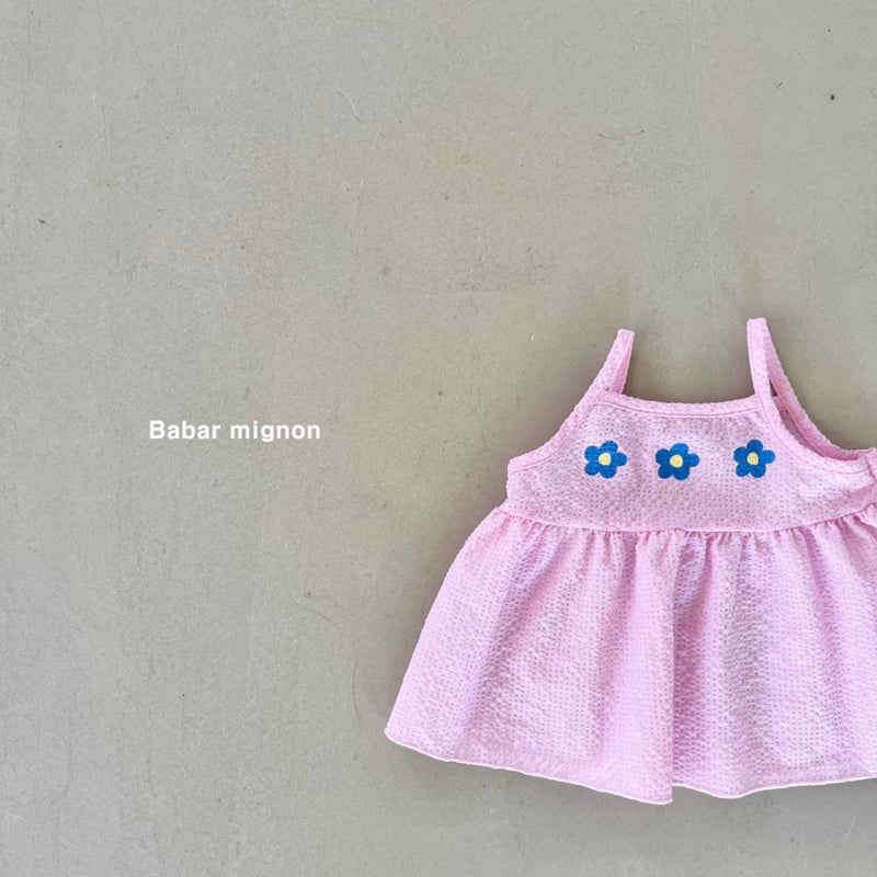 Babar Mignon - Korean Children Fashion - #designkidswear - Flower Sleeveless Blouse - 7