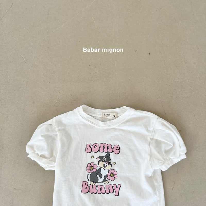 Babar Mignon - Korean Children Fashion - #discoveringself - Bunny Puff Tee - 8