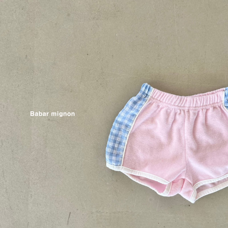 Babar Mignon - Korean Children Fashion - #discoveringself - Check Terry Shorts - 7