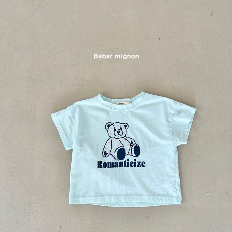 Babar Mignon - Korean Children Fashion - #discoveringself - Bear Heart Tee - 6