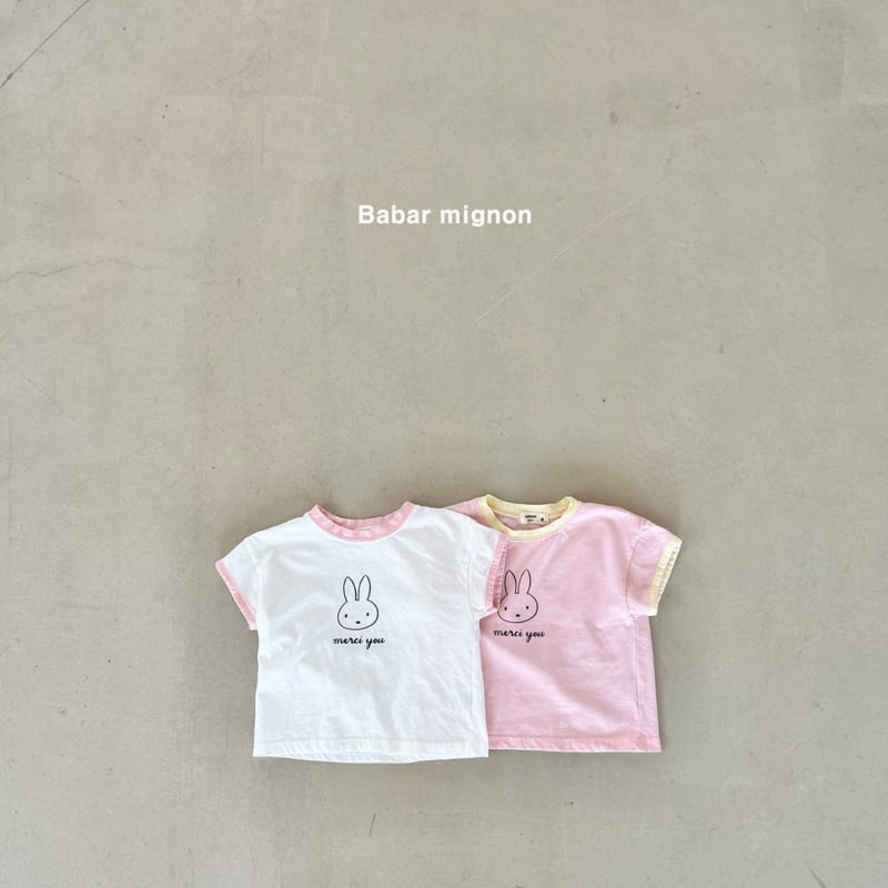 Babar Mignon - Korean Children Fashion - #discoveringself - Colored Rabbit Tee