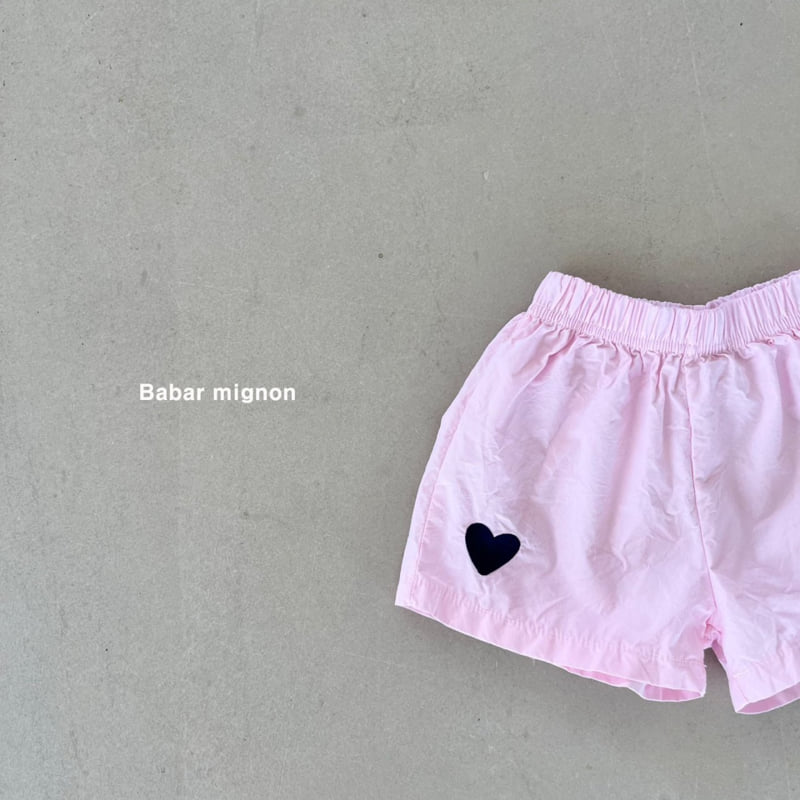 Babar Mignon - Korean Children Fashion - #discoveringself - Heart Embroidery Shorts - 10