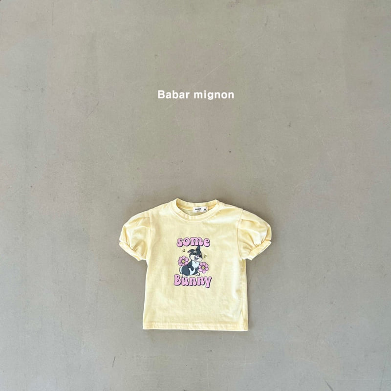 Babar Mignon - Korean Children Fashion - #fashionkids - Bunny Puff Tee - 9