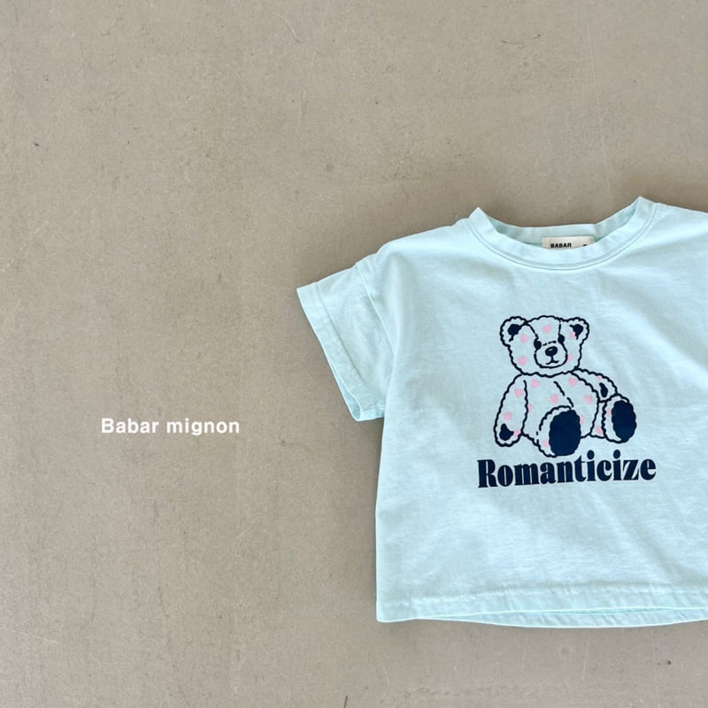 Babar Mignon - Korean Children Fashion - #fashionkids - Bear Heart Tee - 7