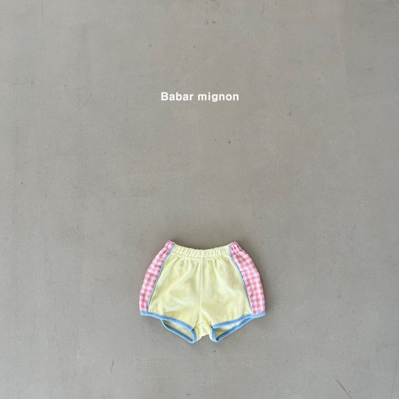 Babar Mignon - Korean Children Fashion - #kidsshorts - Check Terry Shorts - 9