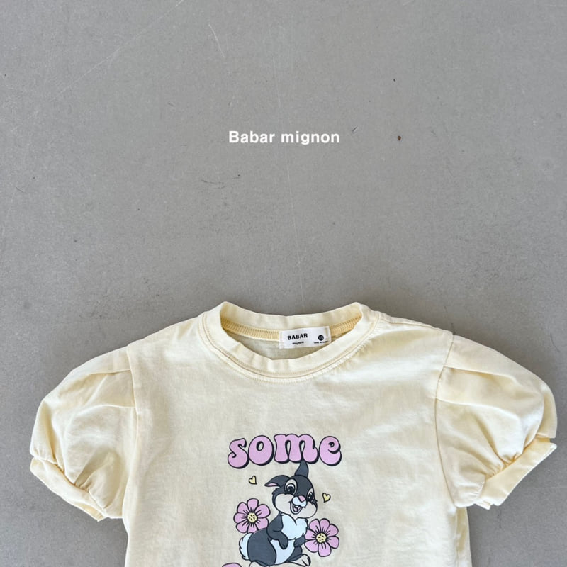 Babar Mignon - Korean Children Fashion - #kidzfashiontrend - Bunny Puff Tee - 12