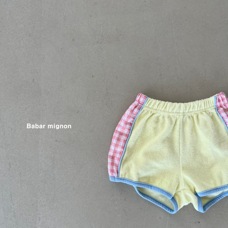 Babar Mignon - Korean Children Fashion - #kidzfashiontrend - Check Terry Shorts - 11