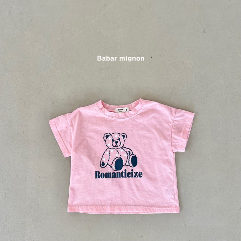 Babar Mignon - Korean Children Fashion - #kidzfashiontrend - Bear Heart Tee - 10