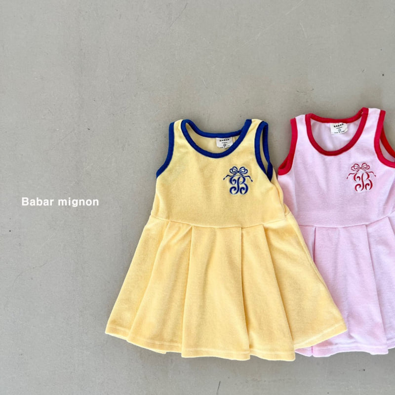 Babar Mignon - Korean Children Fashion - #kidzfashiontrend - Embroidery Sleeveless One-piece - 3