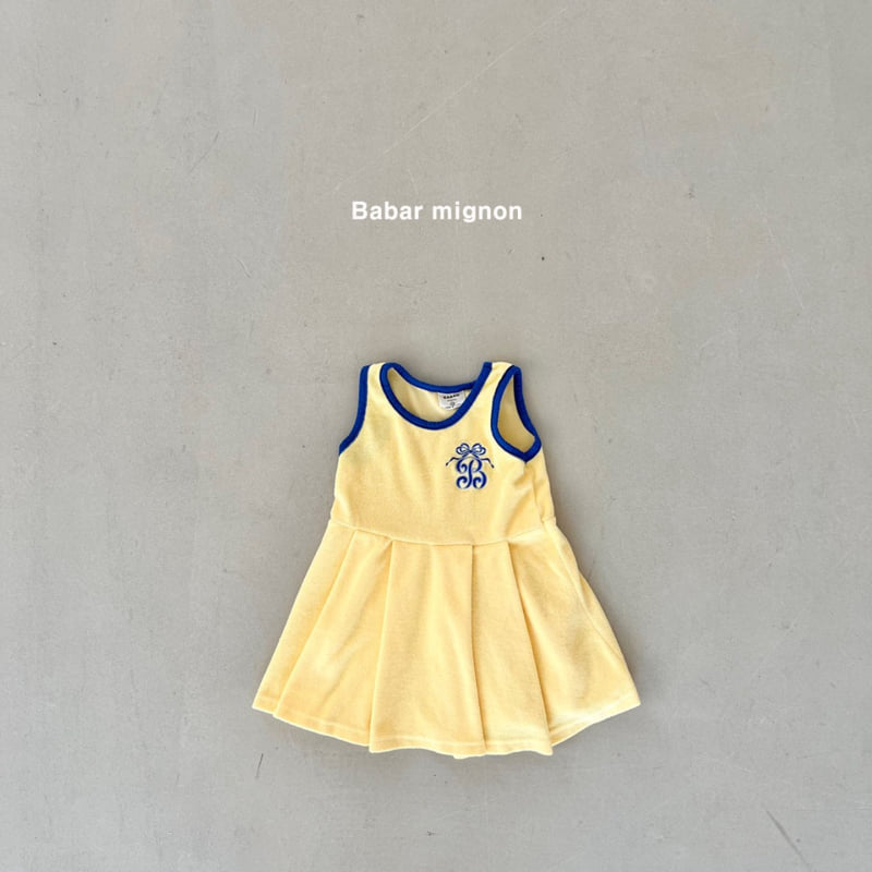 Babar Mignon - Korean Children Fashion - #littlefashionista - Embroidery Sleeveless One-piece - 5